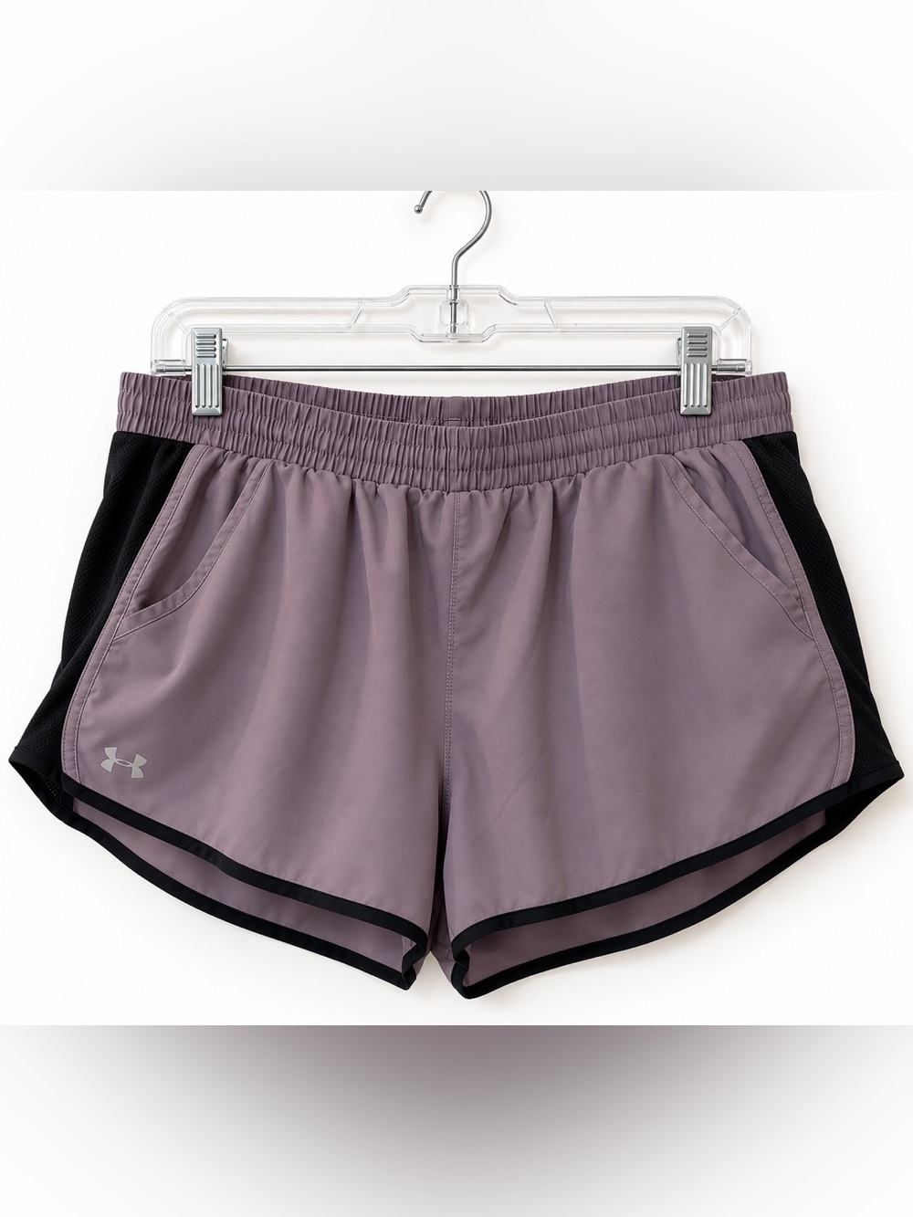 Under Armour Women’s Athletic Shorts - Dusty Mauve with Black Trim